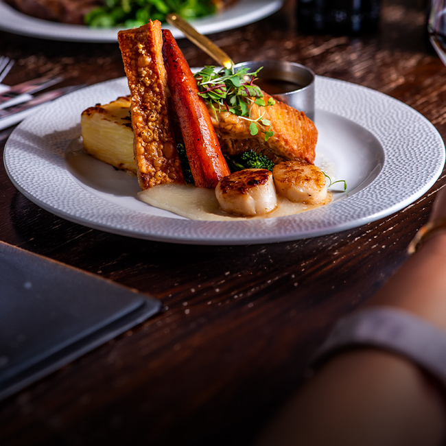 Explore our great offers on Pub food at The Plough & Harrow